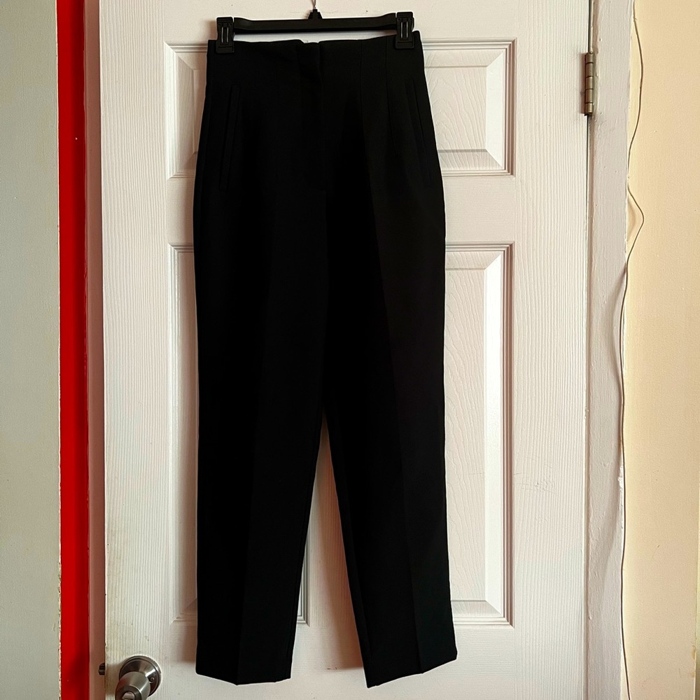 Zara black high waisted ankle pants